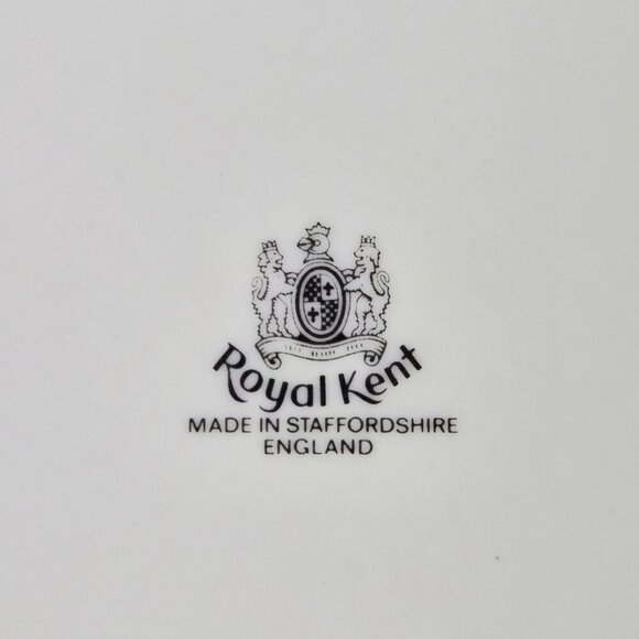 Royal Kent 3 Piece Set cup Saucer Bread Plate Apples Pears Fruits Vintage - Picture 7 of 16